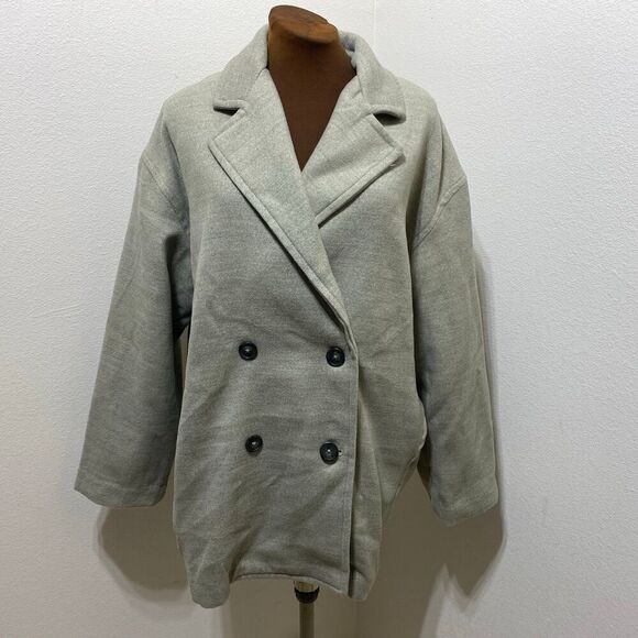Free People Hannah Slouchy Tan Blazer Size Small - Picture 1 of 11